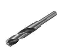sourcing map 18.5mm Drill Bit 1/2" Reduced 3-Flat Shank M2 High-Speed Steel Nitriding Black 135° Bits for Hard Metal Stainless Steel,1pcs