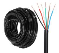 sourcing map 18/6 Sprinkler Wire, 15M/50ft 18 Gauge 6 Conductor Solid Irrigation Wire, PVC Jacket Sprinkler Cable for Underground Irrigation System, Field Central Control System, Thermostat