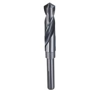 sourcing map 18.7mm (47/64") Drill Bit 1/2" Reduced Shank 3-Flat 4241 High Speed Steel Nitriding Black 118° for Soft Materials Wood Plastic Iron Copper Aluminum