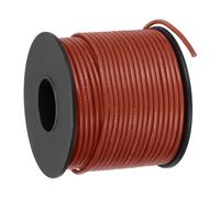 sourcing map 18 AWG Flexible Silicone Wire 30.5m/100ft, 18 Gauge Tinned Copper Electrical Stranded Wire 200 Celsius/392 Fahrenheit High Temperature Hookup Spool for DIY Model Wiring, Brown