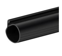 sourcing map 18 Feet Garage Door Seal Bottom Weather Seal, P-Bulb Rubber Weather Stripping for Weatherproofing, Buffering, Seal Replacement Overhead Door, Black