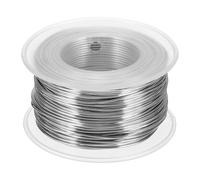sourcing map 18 Gauge / 1mm Anodized Aluminum Wire for Jewelry Craft Making, 102 Feet Bendable Flexible Wire for DIY Home Decor Gardening Sculpture, Silver