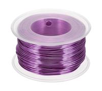 sourcing map 18 Gauge / 1mm Anodized Aluminum Wire for Jewelry Craft Making, 102 Feet Bendable Flexible Wire for DIY Home Decor Gardening Sculpture, Purple