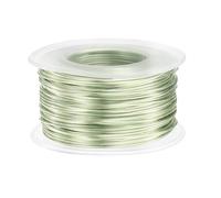 sourcing map 18 Gauge Aluminum Craft Wire 1.0mm 98.5ft Flexible Bendable Anodized Metal Jewelry Sculpting Wire for Jewelry Making Modelling Craft DIY, Grass Green