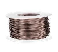 sourcing map 18 Gauge Aluminum Craft Wire 1.0mm 98.5ft Flexible Bendable Anodized Metal Jewelry Sculpting Wire for Jewelry Making Modelling Craft DIY, Brown