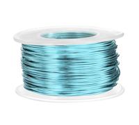 sourcing map 18 Gauge Aluminum Craft Wire 1.0mm 98.5ft Flexible Bendable Anodized Metal Jewelry Sculpting Wire for Jewelry Making Modelling Craft DIY, Sky Blue