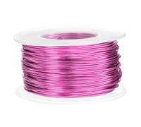 sourcing map 18 Gauge Aluminum Craft Wire 1.0mm 98.5ft Flexible Bendable Anodized Metal Jewelry Sculpting Wire for Jewelry Making Modelling Craft DIY, Dark Pink