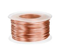 sourcing map 18 Gauge Aluminum Craft Wire 1.0mm 98.5ft Flexible Bendable Anodized Metal Jewelry Sculpting Wire for Jewelry Making Modelling Craft DIY, Rose Gold