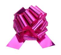 sourcing map 18 Inch Giant Large Pull Bow 1 Pcs Big Glitter Metallic Car Bows Ribbon for Wedding Presents Gift Wrapping Christmas, Rose Red