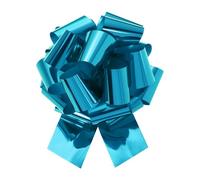 sourcing map 18 Inch Metallic Large Big Pull Bow Gift Wrapping Bows Ribbon for Wedding Car Baskets Presents Christmas Bow, Light Blue
