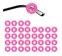 sourcing map 18 Pairs Glasses Ear Grip 0.52" Silicone Ring Type Anti-Slip Ear Hook Eyewear Retainer Eyeglass Temple Tips Sleeve Retainer for Glasses Sunglasses Sports Eyeglasses, Rose Red