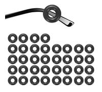 sourcing map 18 Pairs Glasses Ear Grip 0.52" Silicone Ring Type Anti-Slip Ear Hook Eyewear Retainer Eyeglass Temple Tips Sleeve Retainer for Glasses Sunglasses Sports Eyeglasses, Black