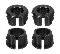 sourcing map 18 Pcs Cable Snap Bushing Grommet, 1/2" Mounting Dia Opened Snap Bushing - Black Round Nylon Snap in Cable Grommet Protector, Plastic Cable Hole Grommets for Wiring