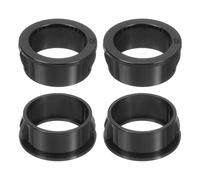 sourcing map 18 Pcs Cable Snap Bushing Grommet, 1" Mounting Dia Black Round Nylon Snap in Cable Grommet Protector, Plastic Cable Hole Grommets for Wiring