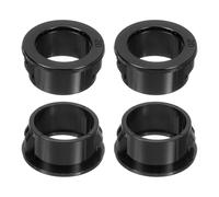 sourcing map 18 Pcs Cable Snap Bushing Grommet, 13/16" Mounting Dia Black Round Nylon Snap in Cable Grommet Protector, Plastic Cable Hole Grommets for Wiring