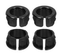 sourcing map 18 Pcs Cable Snap Bushing Grommet, 5/8" Mounting Dia Opened Snap Bushing - Black Round Nylon Snap in Cable Grommet Protector, Plastic Cable Hole Grommets for Wiring