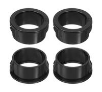 sourcing map 18 Pcs Cable Snap Bushing Grommet, 7/8" Mounting Dia Black Round Nylon Snap in Cable Grommet Protector, Plastic Cable Hole Grommets for Wiring