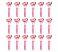 sourcing map 18 Pcs Colorful Noise Makers Plastic Party Blowers Party Favors for Birthday Parties Holiday Christmas New Years Gift Favors, Light Pink
