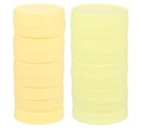 sourcing map 18 Pcs Mason Jar Lids, Plastic Lids with Silicone Rings, Food Storage Caps Jar Lids for Mason Canning Ball Jar, 9 Regular Mouth & 9 Wide Mouth, Beige