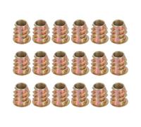 sourcing map 18 Pcs Threaded Inserts for Wood, Zinc Alloy M8 Thread Inserts Nuts Hex Socket Drive Screw 15mm Length for Furniture, Cabinet, Tables and Chairs
