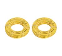 sourcing map 18AWG Wire 18 Gauge Stranded Wire PVC Hookup Wire, UL1007 Tinned Copper Wire 30m/100ft Yellow for Internal Connecting Wire