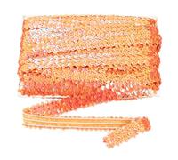sourcing map 18m x 3cm Elastic Sequins Trim Flat Stretchy Sequin Strip Paillette Fabric Ribbon Band for DIY Crafts Sewing Dress Orange