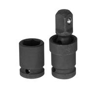 sourcing map 18mm Impact Shallow Socket 1/2" Drive CR-MO Steel with 360 Degrees Universal Joint Swivel Socket Adapter