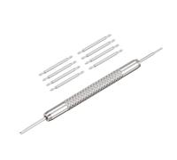 sourcing map 18mm Spring Bar Watch Band Pins Replacement Kit, 1.5mm Diameter, 8 PCS, with Spring Bar Removal Tool