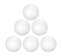 sourcing map 18Pcs 3" White Polystyrene Foam Balls Smooth Round Solid Ball for Crafts, Art, DIY, Household, Party Decorations