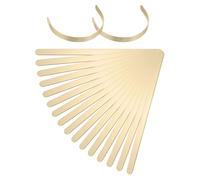 sourcing map 18Pcs Bracelet Blanks, 3/8 x 6inch Bangle Blanks Cuff Bracelet Blanks Copper for DIY Bracelet Jewelry Making(Gold, 1mm Thick)