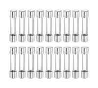 sourcing map 18pcs Fuses 1.5A 250 Volt Fast Blow Glass Fuse F1.5AL250V 6x30mm Fast Acting Fuses for Christmas Light Electrical Systems Microwave Ovens TVs Fans Lights Oven