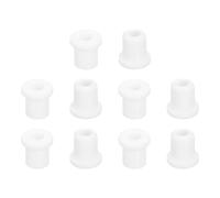 sourcing map 18Pcs Rubber Grommets 6mm Drill Hole, 4mm ID Hole Top Hat Grommet White Silicone Rubber Hole Plug Gasket for Wiring, Automotive