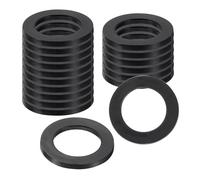 sourcing map 18Pcs Rubber Washers, 1 3/16 OD x 13/16 ID x 0.1" Thickness Flat Washers for Bolts Spacers, Shower Head, Plumbing, Hose Connecting