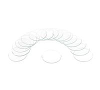 sourcing map 18pcs Watch Crystal Glass Lens, 31mm Flat Round Glasses Watch Face Crystals Len Replacement Parts for Watchmaker Repair, Clear