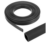 sourcing map 19.1mm Heat Shrink Tubing Waterproof, 3:1 Dual Wall Marine Adhesive Lined Industrial Heat Shrink Tube Wiring Wrap 100ft 3/4 Inch, Black-30m