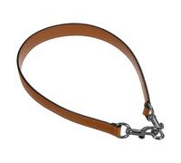 sourcing map 19.29 Inch PU Leather Short Bag Strap with Clasp, Purse Handles Handbags Replacement Straps for Clutch Bag Underarm Bags, Brown, Grey Buckle