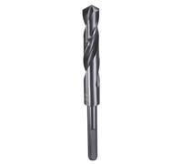 sourcing map 19/32" Drill Bit 3/8" Reduced Shank 3-Flat 4241 High Speed Steel Nitriding Black 118° for Soft Materials Wood Plastic Iron Copper Aluminum
