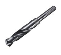 sourcing map 19.5mm Drill Bit 1/2" Reduced Shank 3-flat M2 High-Speed Steel Twist Nitriding Black 135° Drill for Hard Metal Stainless Steel