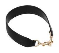 sourcing map 19.88 Inch PU Leather Short Bag Strap with Clasp, Purse Handles Handbags Replacement Straps for Clutch Bag Crossbody Underarm Bags, Black, Gold Buckle