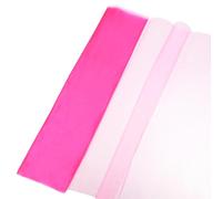 sourcing map 19" by 10.9 Yard Tulle Fabric Backdrop Curtains for DIY Tutu Skirt Shower Decor Wedding Crafts Birthday Party Supplies, Deep Pink