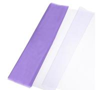 sourcing map 19" by 5.5 Yard Tulle Fabric Backdrop Curtains for DIY Tutu Skirt Shower Decor Wedding Crafts Birthday Party Supplies, Purple