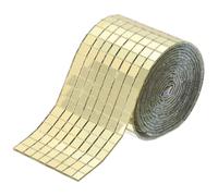 sourcing map 1920 PCS Glass Mirrors Disco Ball Tiles Self-Adhesive Gold Mirror Mosaic Tiles 5 x 5mm for Disco Ball, DIY Craft, KTV Decoration 1 Sheet