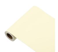 sourcing map 197"x5.9" Cream Yellow Wallpaper, Peel and Stick Wallpaper, Yellow Contact Paper Solid Color Vinyl Self-Adhesive Wall Paper Decorative for Wall Covering