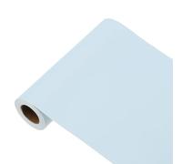 sourcing map 197"x5.9" Light Blue Wallpaper, Peel and Stick Wallpaper, Blue Contact Paper Solid Color Vinyl Self-Adhesive Wall Paper Decorative for Wall Covering