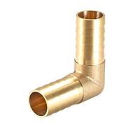 sourcing map 19mm Barb Brass Hose Fitting 90 Degree Elbow Pipe Connector Coupler Tubing