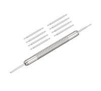 sourcing map 19mm Spring Bar Watch Band Pins Replacement Kit, 1.5mm Diameter, 8 PCS, with Spring Bar Removal Tool