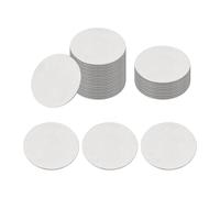 sourcing map 19mm Stainless Steel Disc, 100Pcs Metal Stamping Blanks Tags Circle Round Metal Plate Strike DIY for Laser Engraving Stamping Craft Name Tag Jewelry Making, (0.8mm Thick)