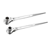 sourcing map 19mm x 22mm 17mm x 19mm Hexagon Scaffold Podger Ratchet Spanner Set