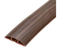 sourcing map 1m Floor Cord Cover, Self Adhesive Cord Hider 50mm for Cable Management Cable Protector, Light Brown