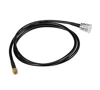sourcing map 1M N-Type Female to SMA Male Antenna RF Coaxial Extension Pigtail Cable Black